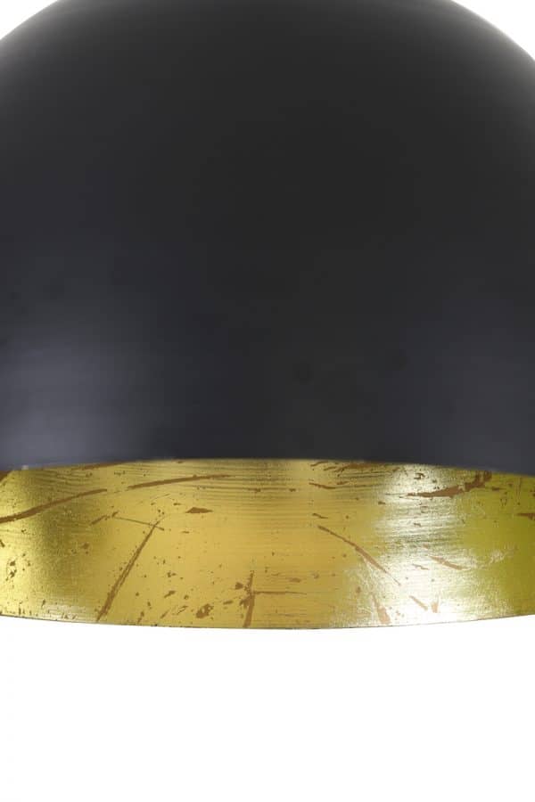 Hanglamp zwart / goud in 3 maten verkrijgbaar - Afbeelding 2