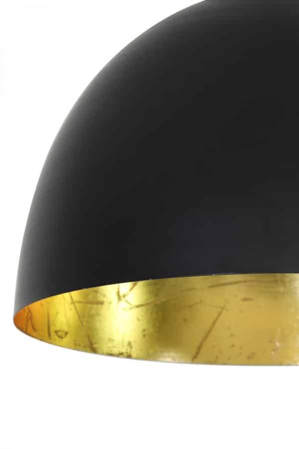 Hanglamp zwart / goud in 3 maten verkrijgbaar - Afbeelding 5