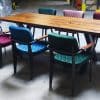 Eurosit industriële stoel in velvet vintage red - Afbeelding 2