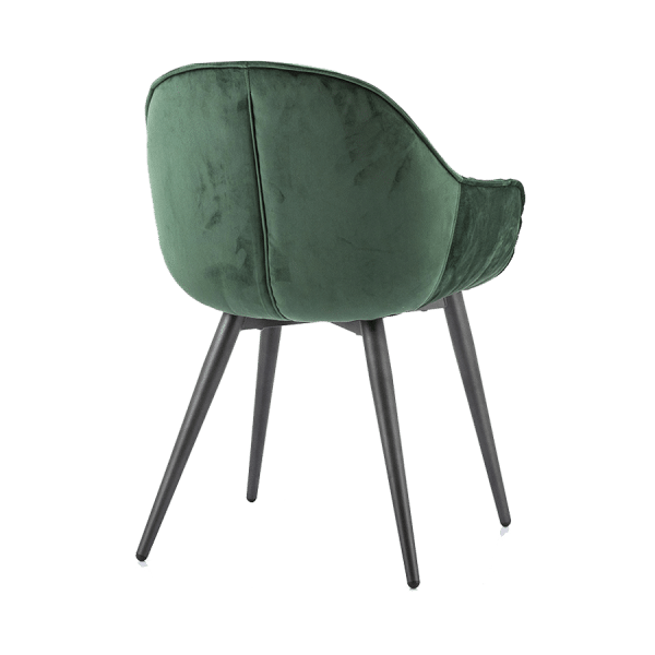 Eetkamerstoel  12044 in velvet vintage green - Afbeelding 2