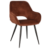 Moderne eetkamerstoel Rust Velours