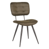 Industriele eetkamerstoel army green Microvezel