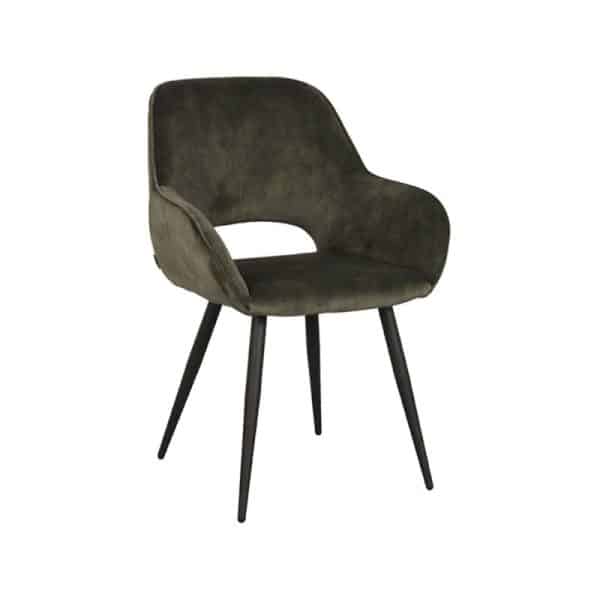 Moderne eetkamerstoel green Velours - Afbeelding 4