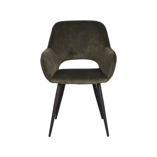 Moderne eetkamerstoel green Velours - Afbeelding 3