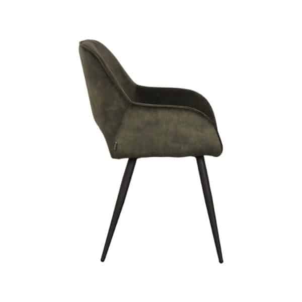 Moderne eetkamerstoel green Velours - Afbeelding 2