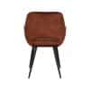 Moderne eetkamerstoel Rust Velours - Afbeelding 5