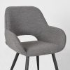 Moderne eetkamerstoel grijs Boucle - Afbeelding 3