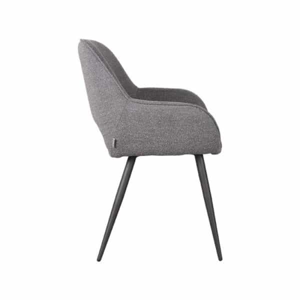 Moderne eetkamerstoel grijs Boucle - Afbeelding 6