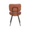 Industriele eetkamerstoel cognac Microvezel - Afbeelding 6