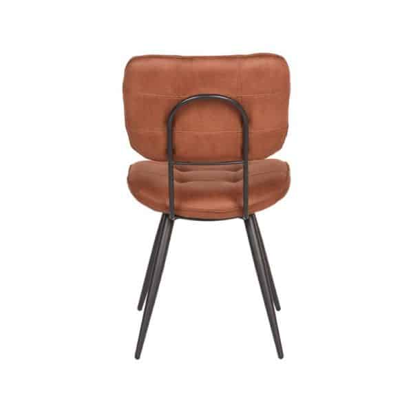 Industriele eetkamerstoel cognac Microvezel - Afbeelding 6