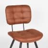 Industriele eetkamerstoel cognac Microvezel - Afbeelding 5