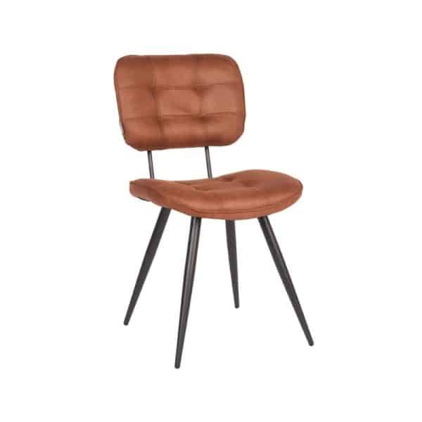 Industriele eetkamerstoel cognac Microvezel - Afbeelding 4