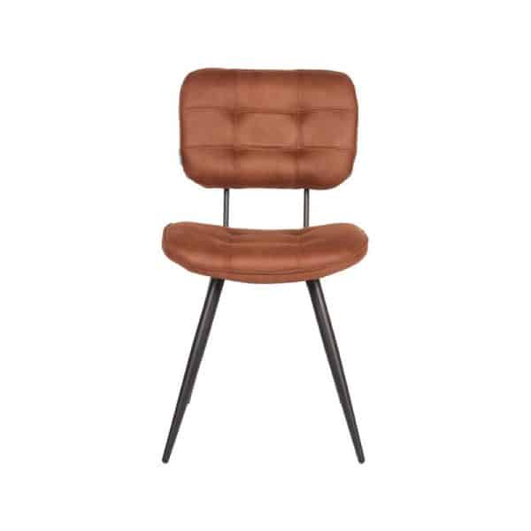 Industriele eetkamerstoel cognac Microvezel - Afbeelding 3