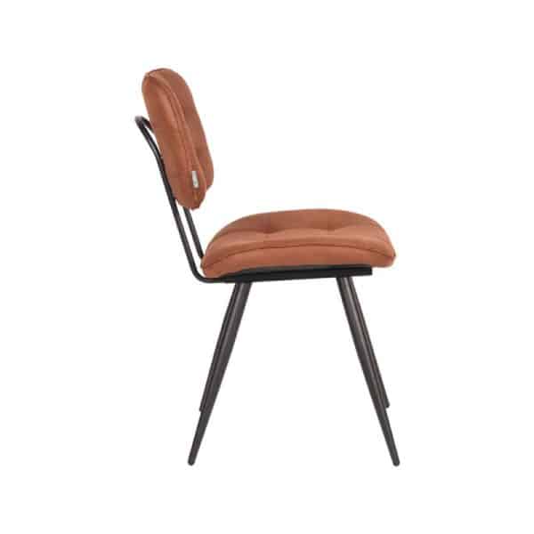 Industriele eetkamerstoel cognac Microvezel - Afbeelding 2