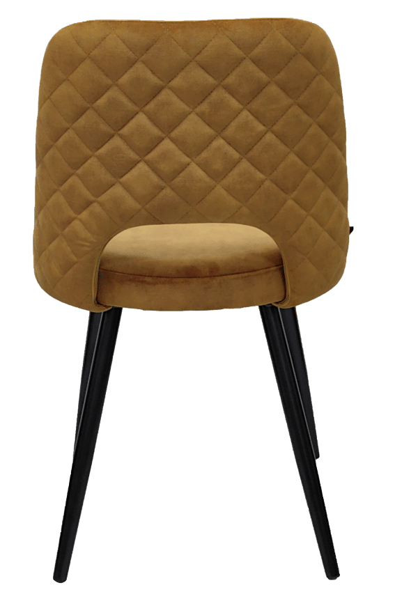 Eetkamerstoel in velvet Gold 12041 - Afbeelding 2
