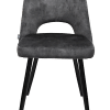 Eetkamerstoel in velvet antraciet 12041 - Afbeelding 4