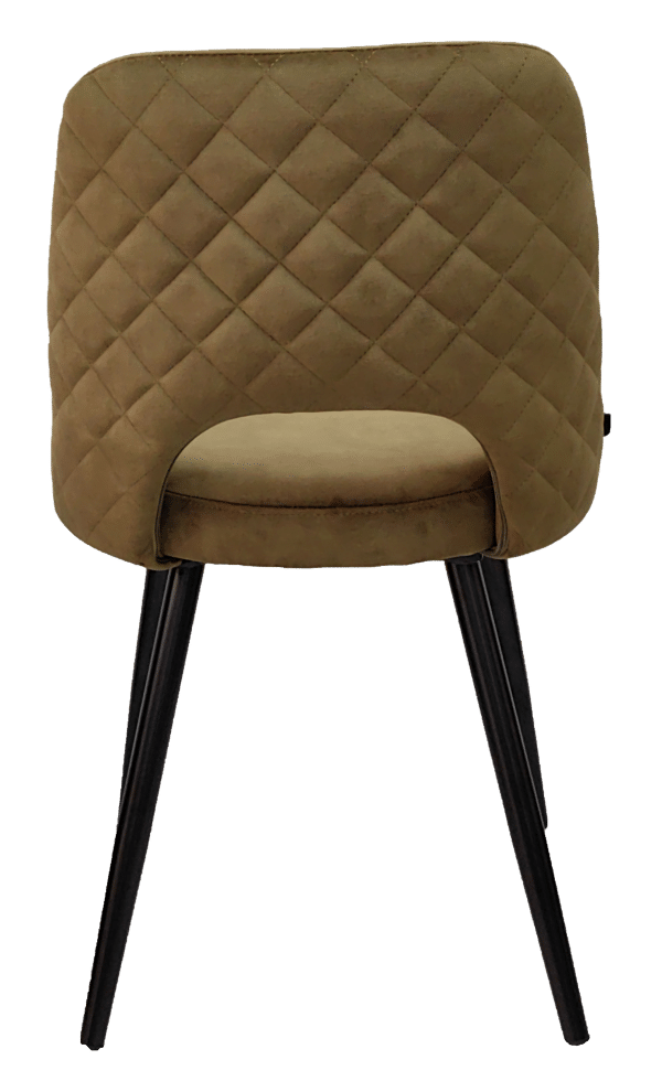 Eetkamerstoel in velvet Moss green 12041 - Afbeelding 5