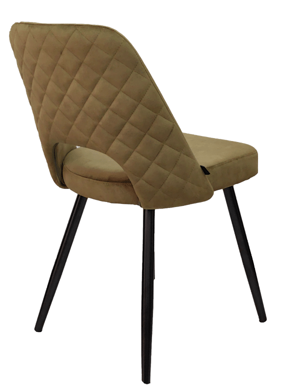 Eetkamerstoel in velvet Moss green 12041 - Afbeelding 4
