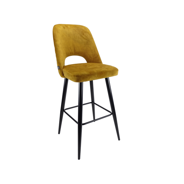 Barkruk in velvet gold 15998