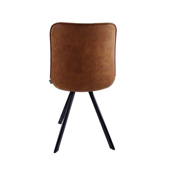 Industriele eetkamerstoel in cowboy cognac - Afbeelding 3